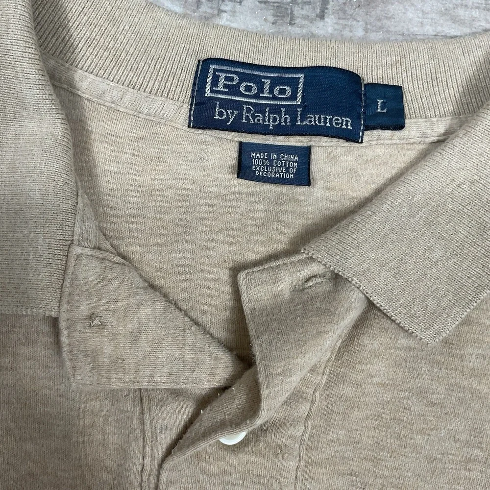 Vintage Polo‎ Ralph Lauren Polo Shirt Mens Large Pony Logo Green Made In USA 90s